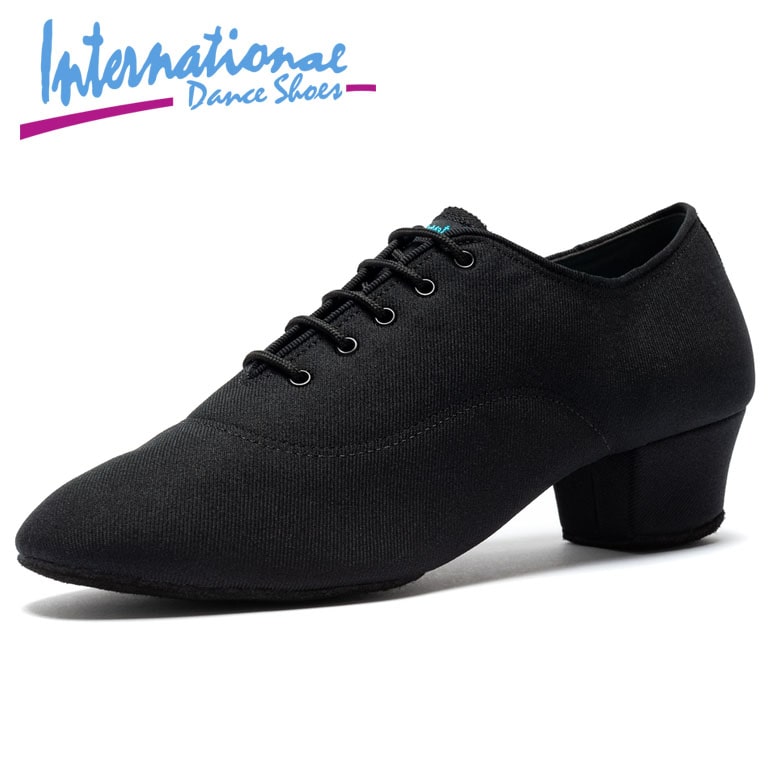 international dance shoes rumba black lycra